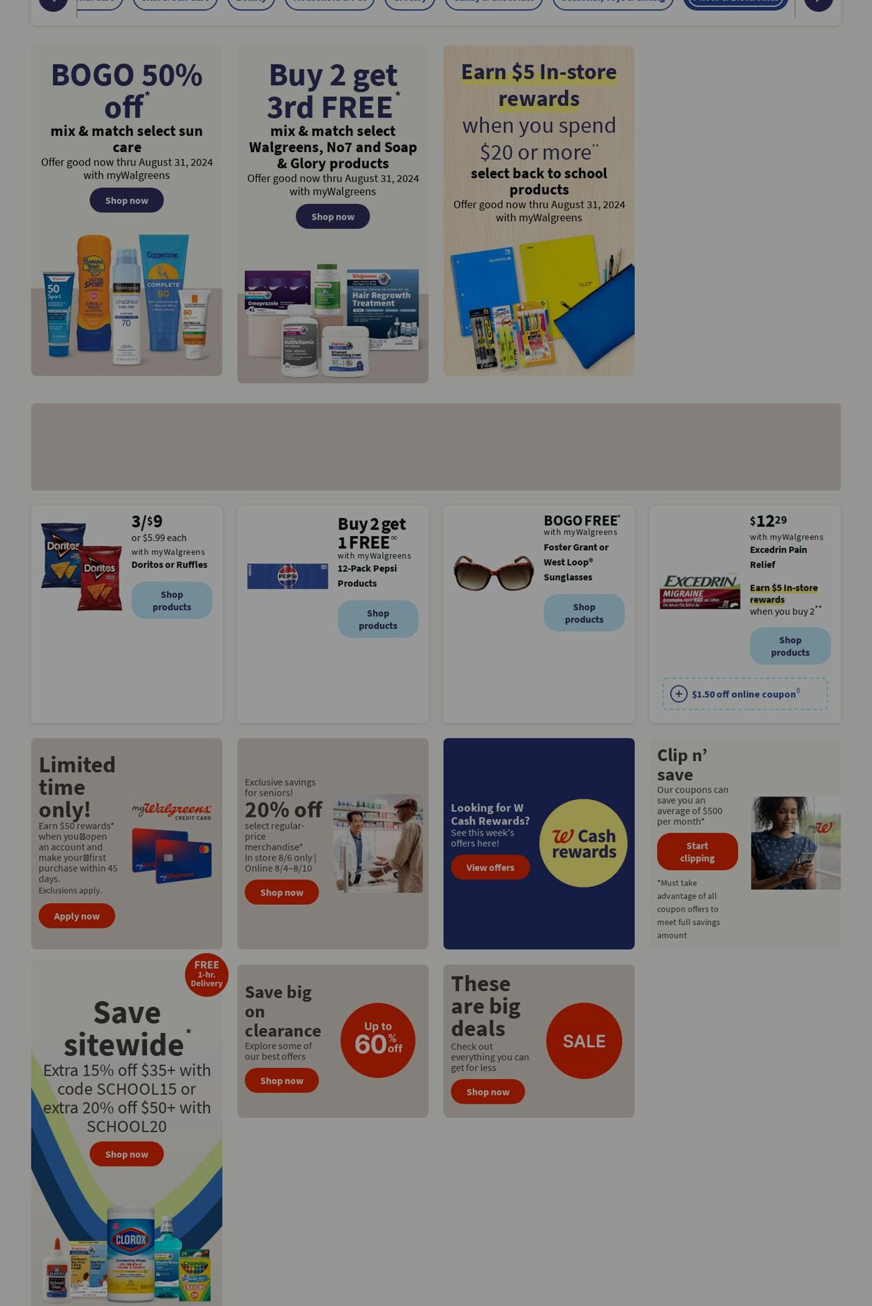 Weekly ad Walgreens 08/05/2024 - 08/14/2024