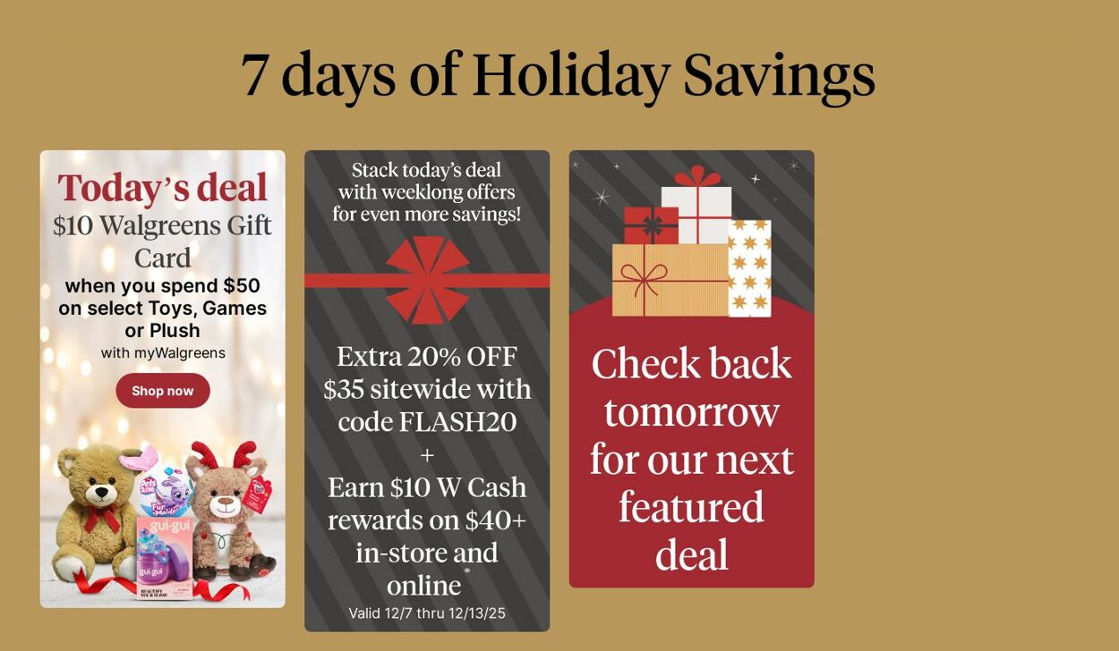 Weekly ad Walgreens 12/08/2025 - 12/17/2025