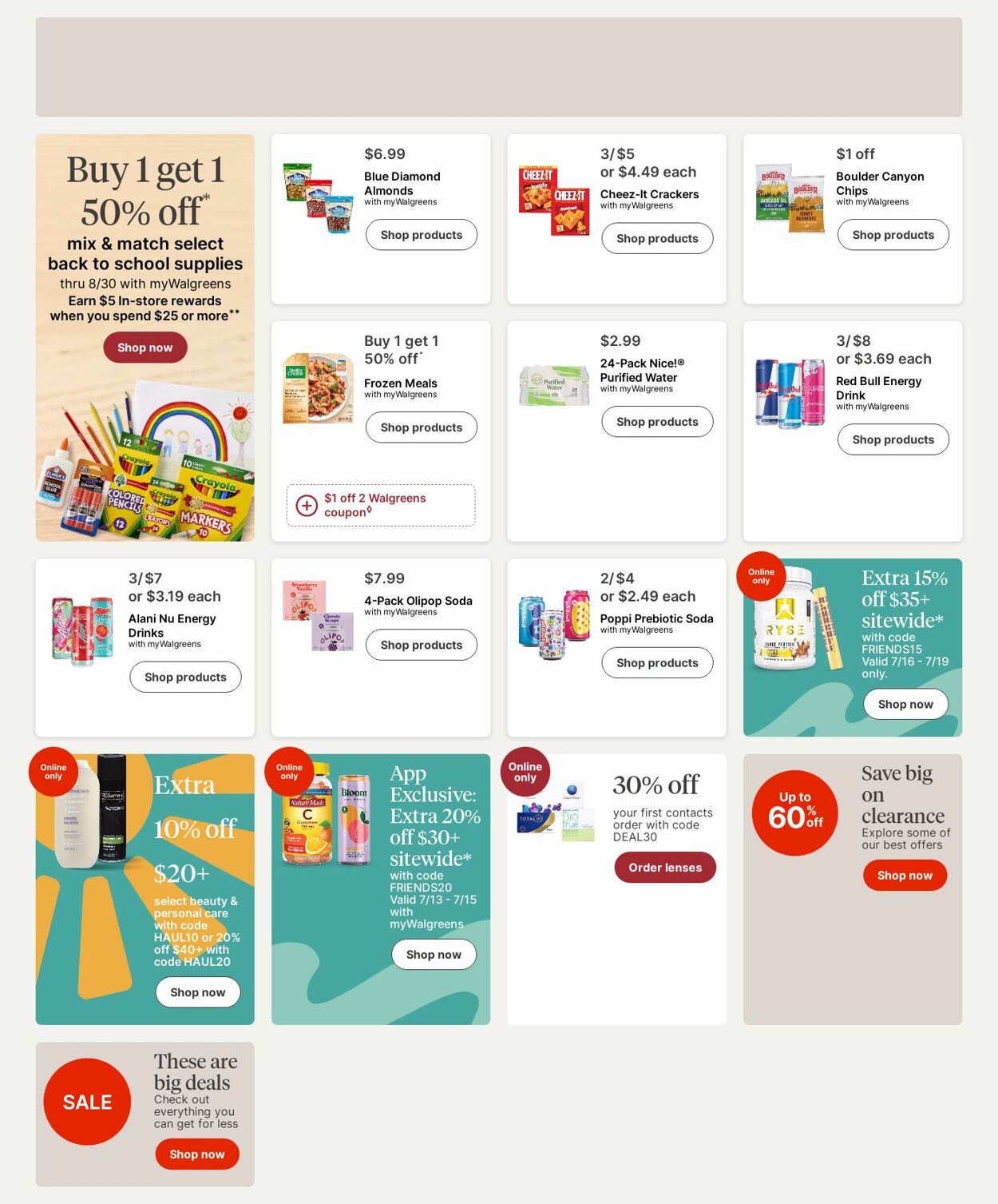 Weekly ad Walgreens 07/14/2025 - 07/23/2025