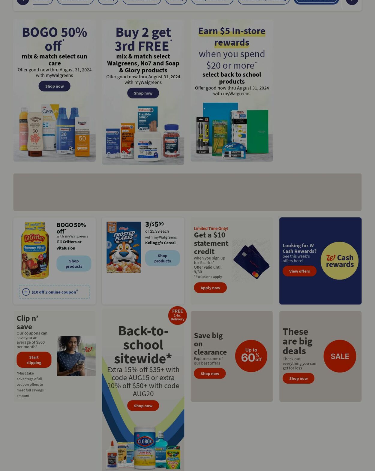 Weekly ad Walgreens 08/19/2024 - 08/28/2024