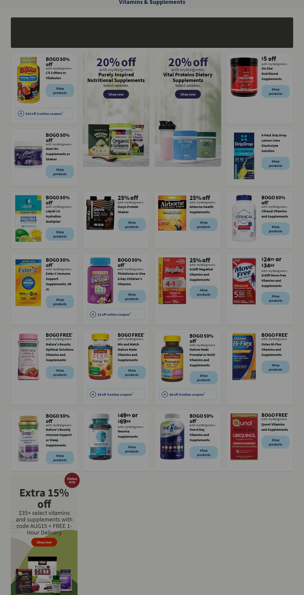 Weekly ad Walgreens 08/19/2024 - 08/28/2024