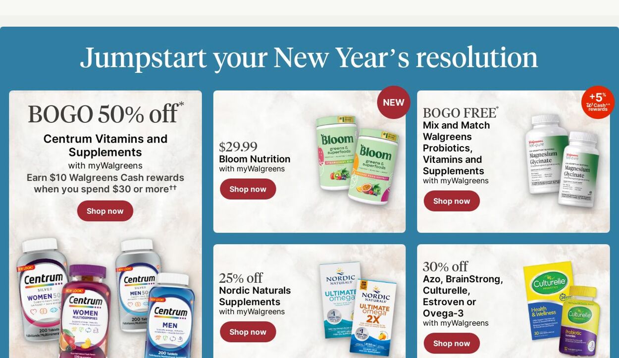 Weekly ad Walgreens 12/30/2024 - 01/08/2025