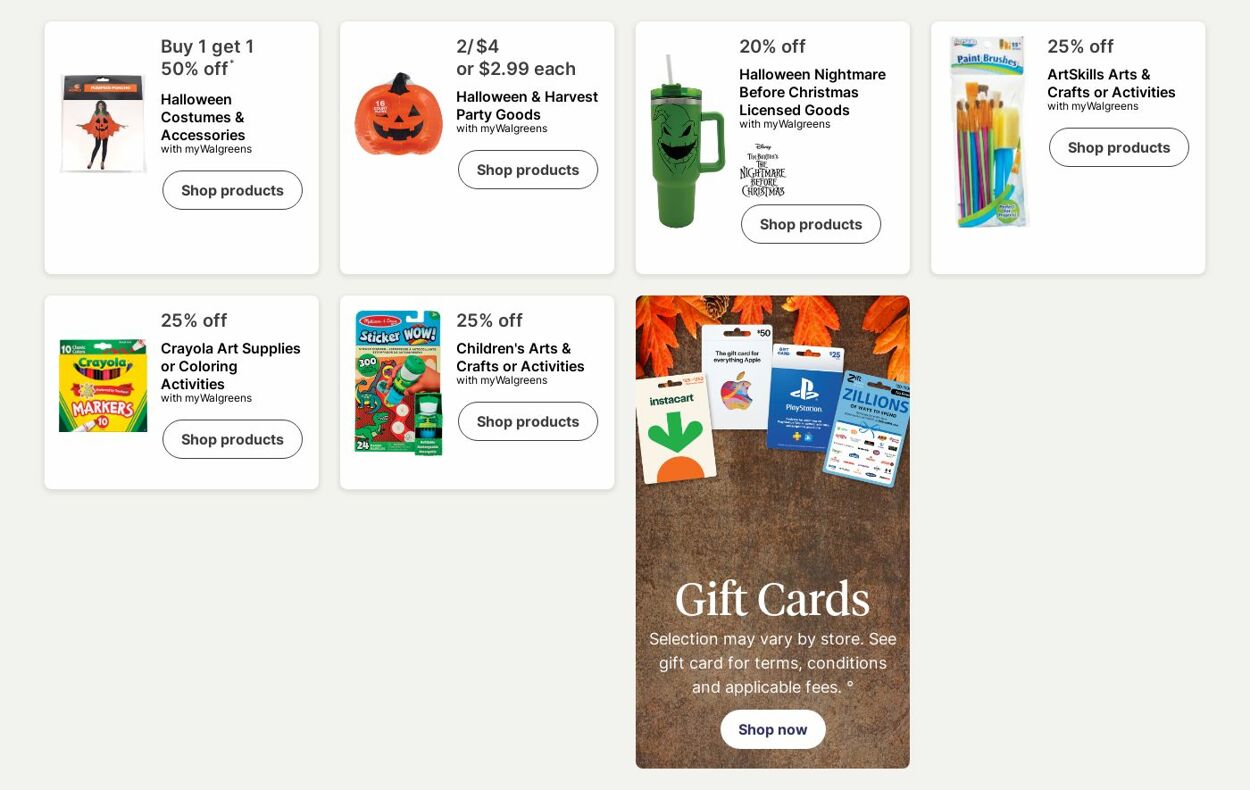 Weekly ad Walgreens 10/13/2025 - 10/22/2025