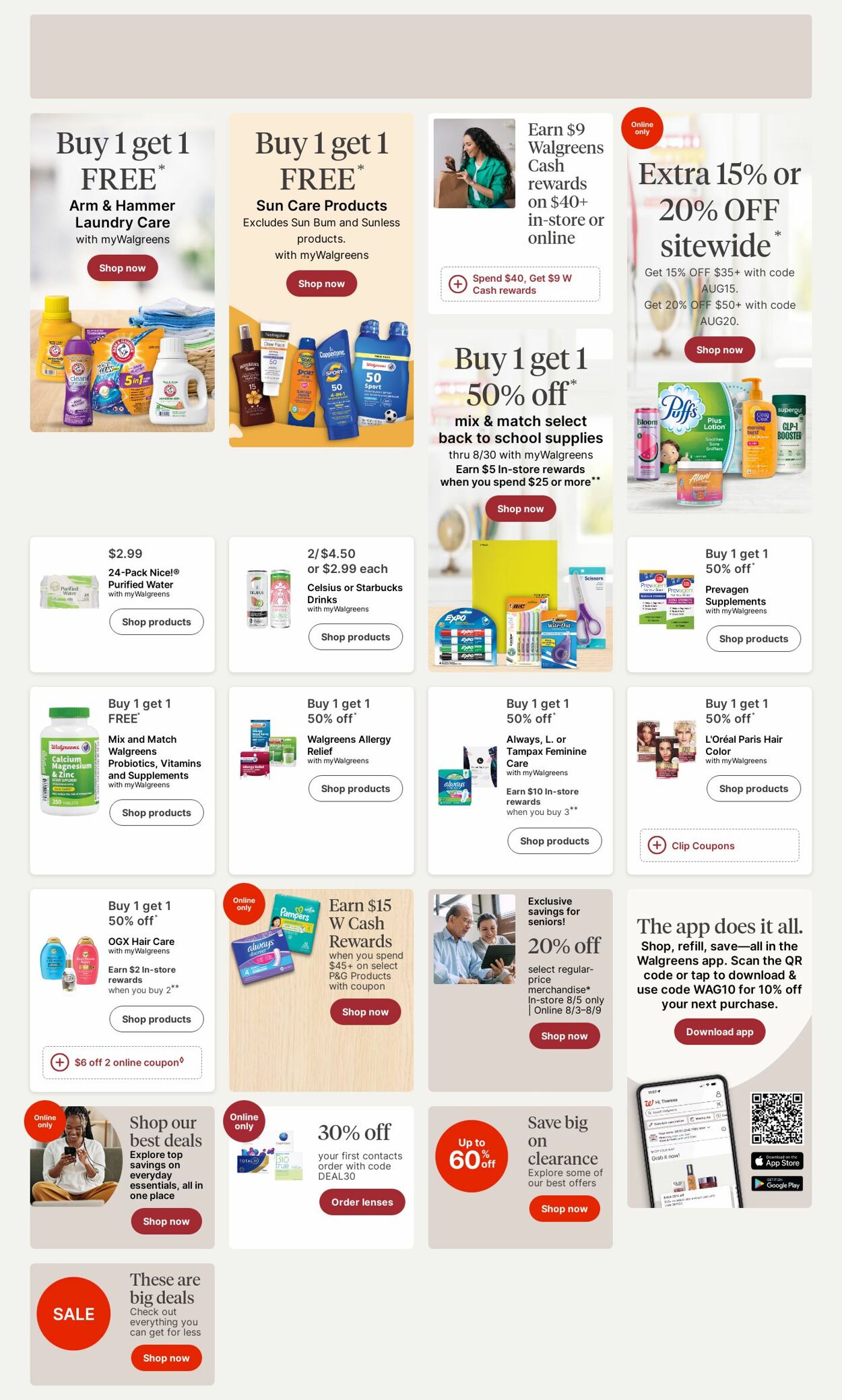 Weekly ad Walgreens 08/04/2025 - 08/13/2025