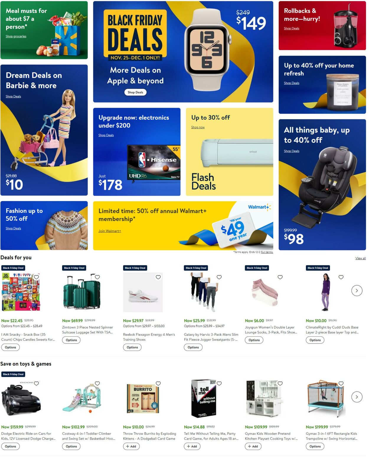 Weekly ad Walmart 11/25/2024 - 12/02/2024