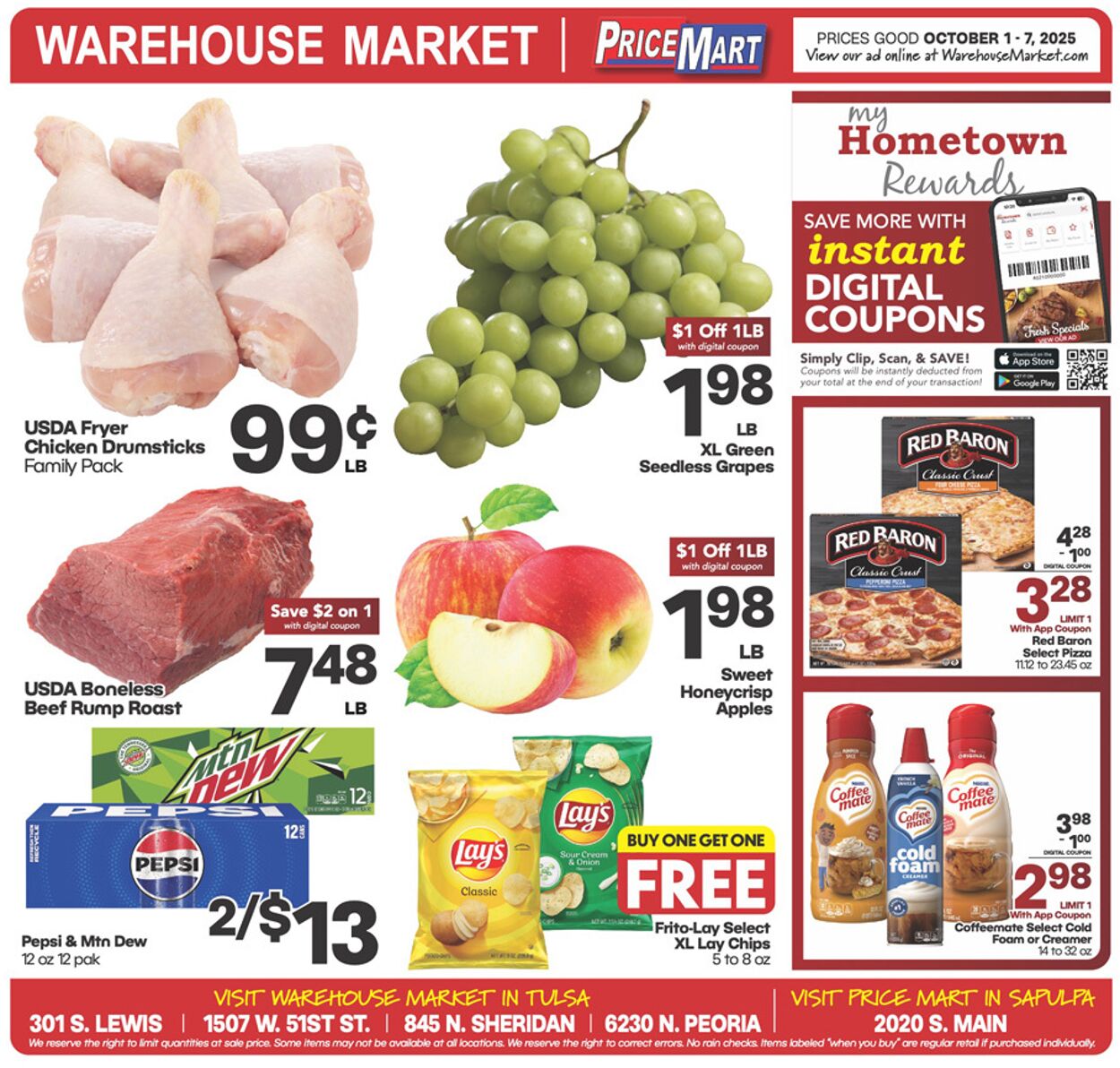 Weekly ad Warehouse Market 10/01/2025 - 10/07/2025