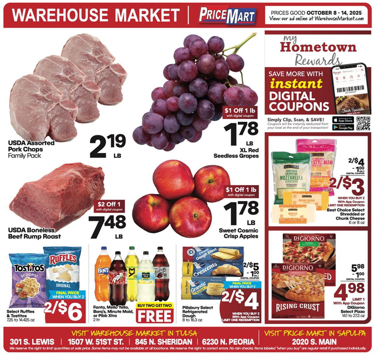 Weekly ad Warehouse Market 10/08/2025 - 10/14/2025