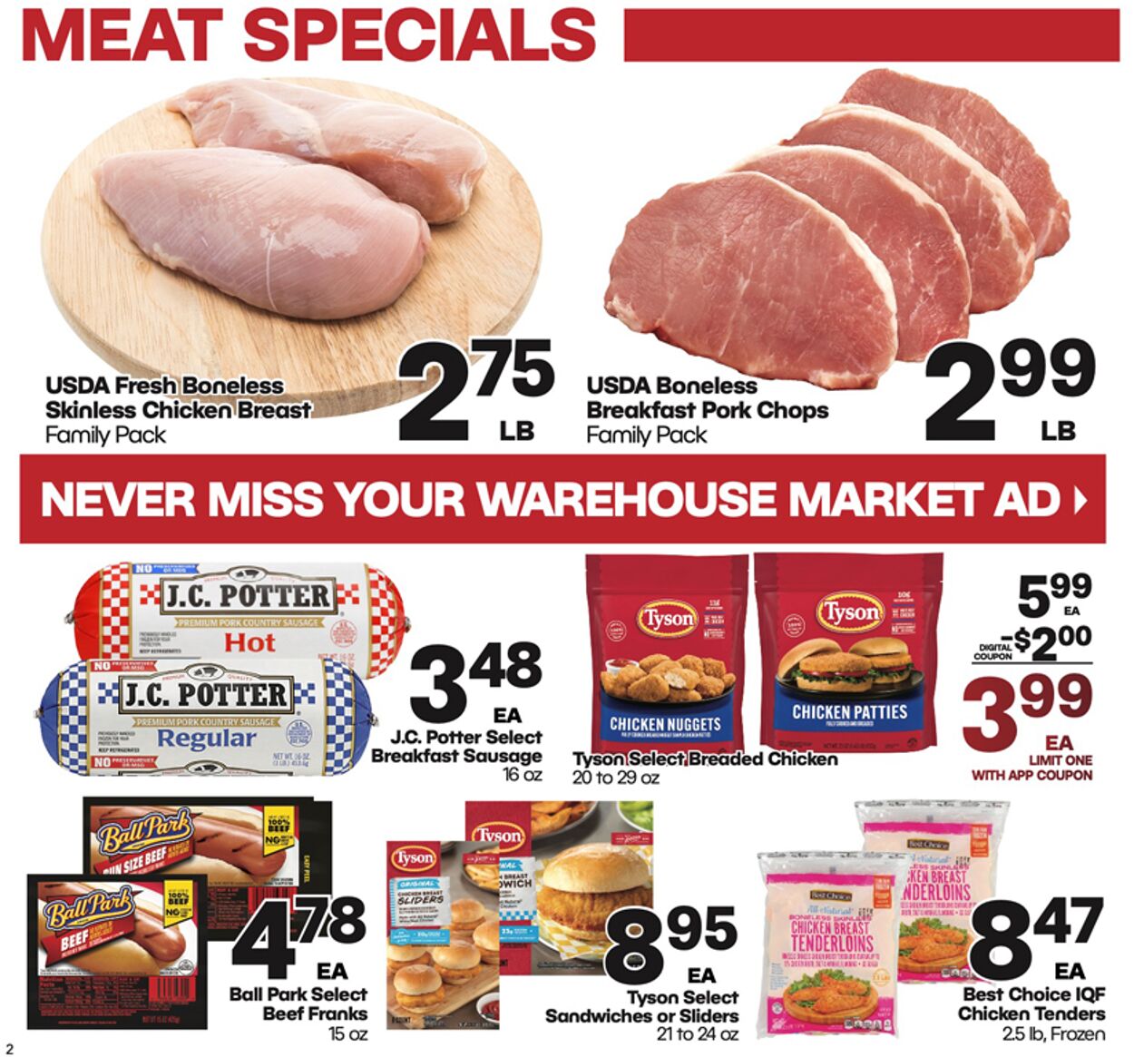 Weekly ad Warehouse Market 01/15/2025 - 01/21/2025