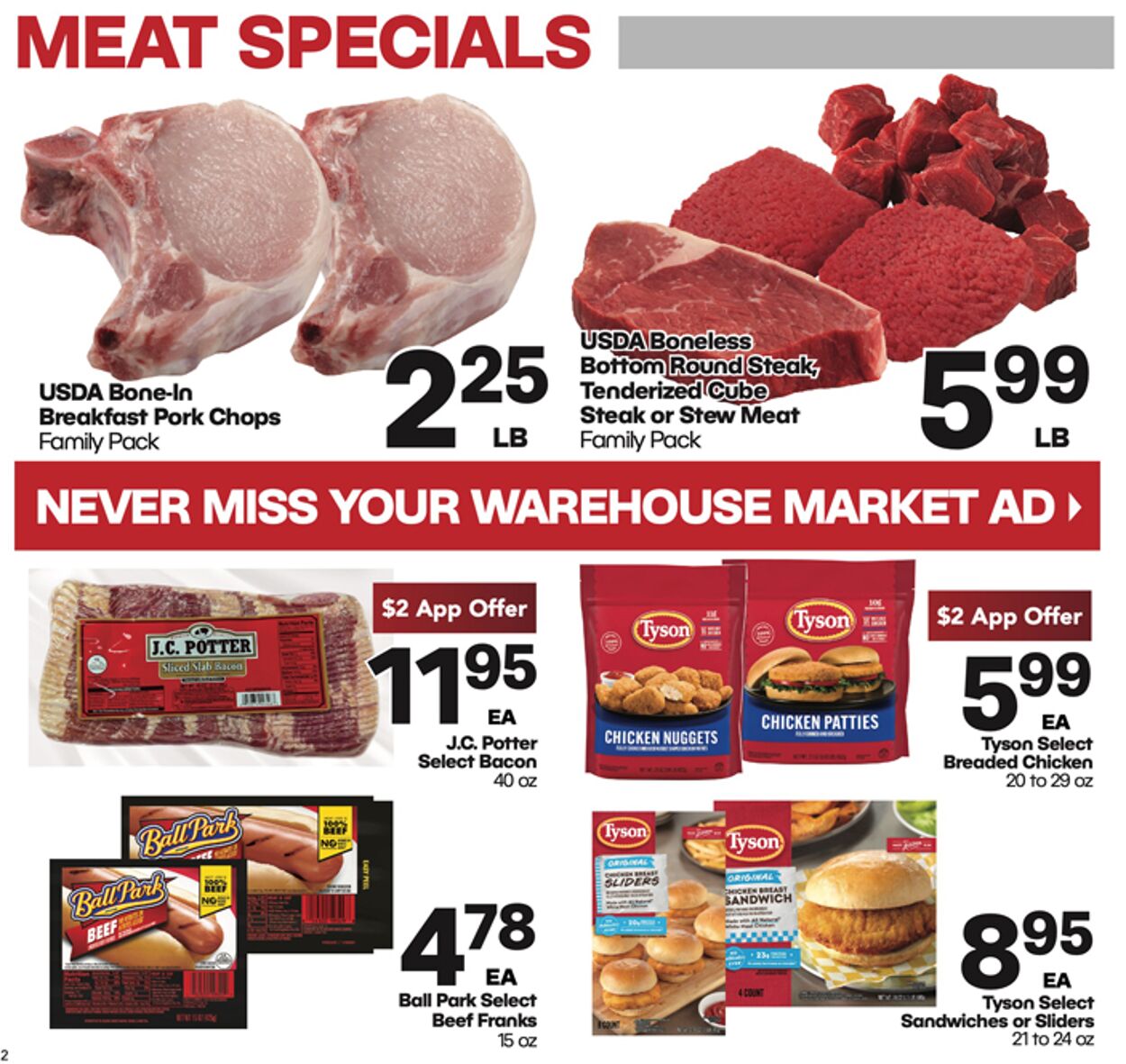 Weekly ad Warehouse Market 01/08/2025 - 01/14/2025