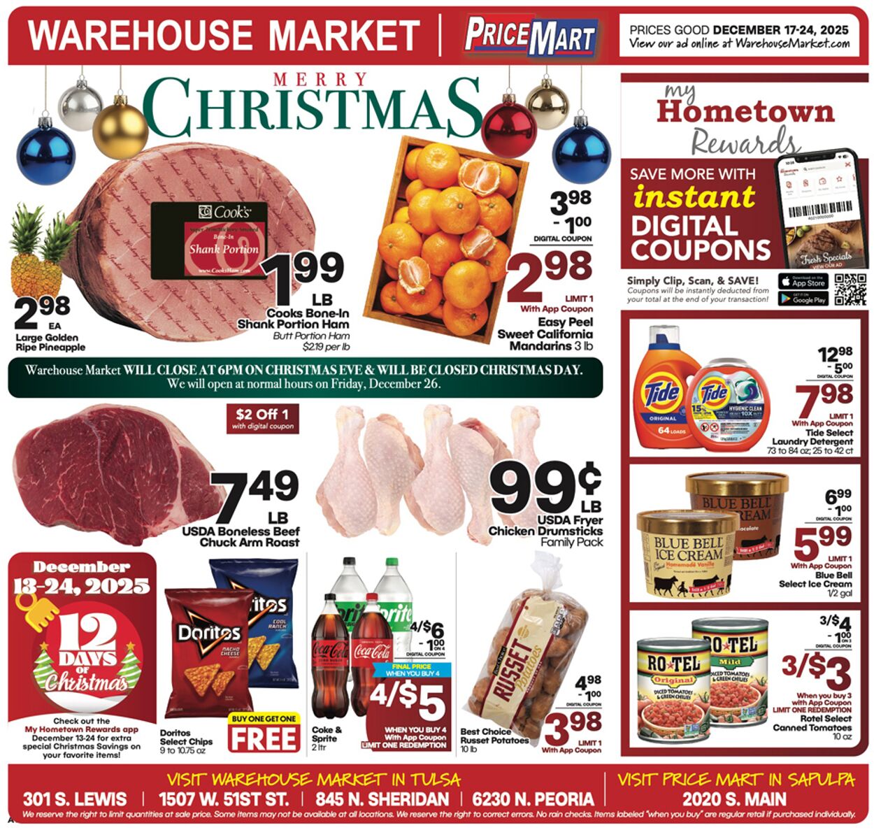 Weekly ad Warehouse Market 12/17/2025 - 12/25/2025