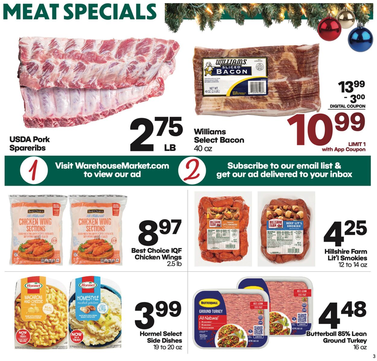 Weekly ad Warehouse Market 12/17/2025 - 12/25/2025