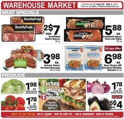 Weekly ad Warehouse Market 11/29/2024 - 12/03/2024