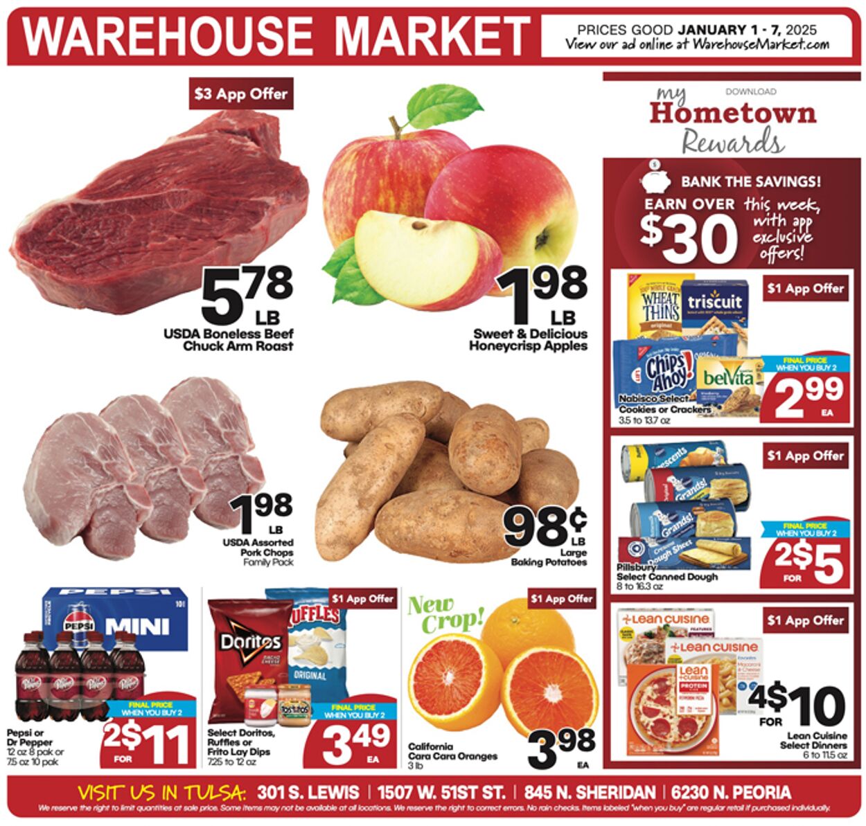 Weekly ad Warehouse Market 01/01/2025 - 01/07/2025