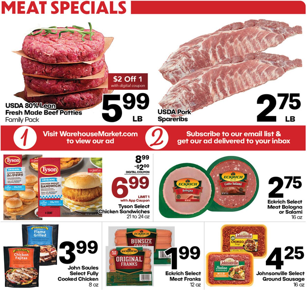 Weekly ad Warehouse Market 07/23/2025 - 07/29/2025