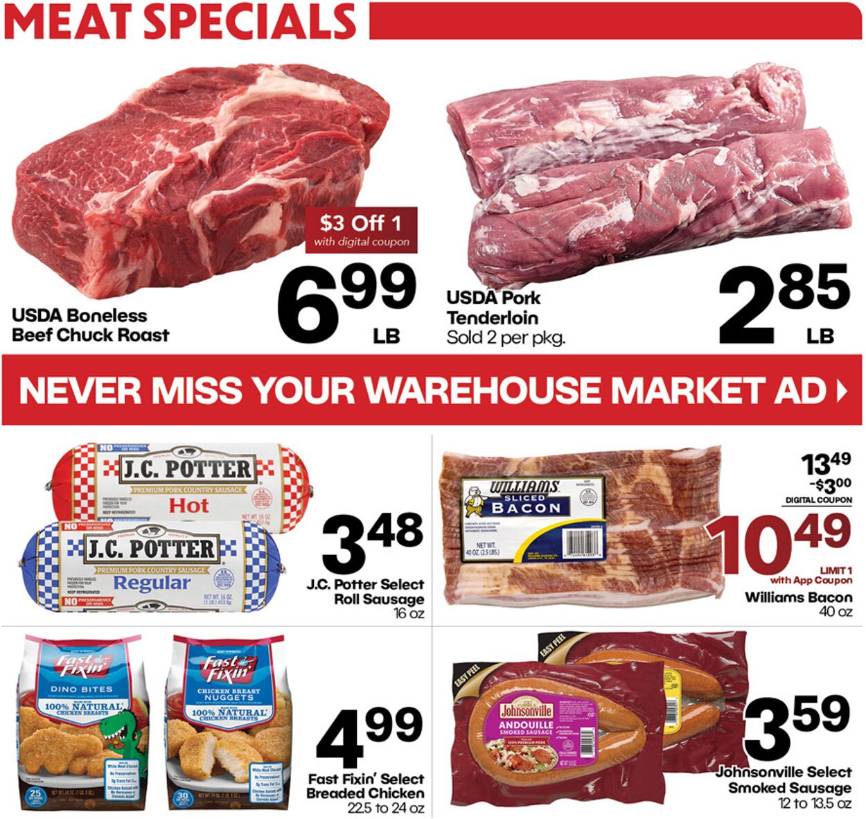 Weekly ad Warehouse Market 07/23/2025 - 07/29/2025