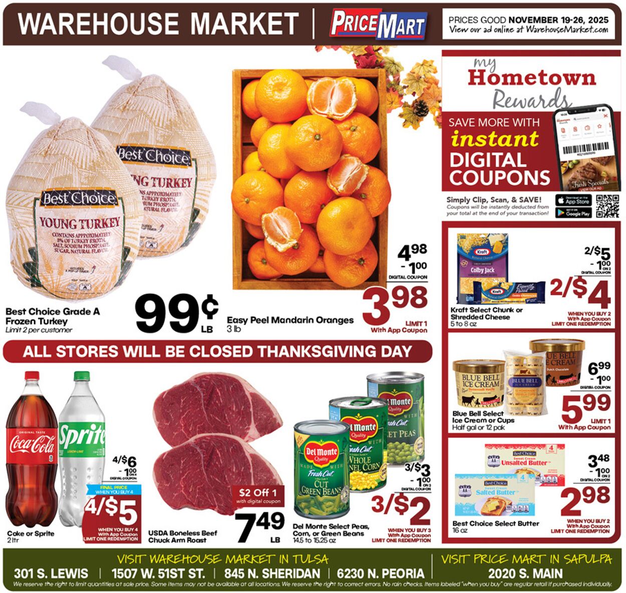 Weekly ad Warehouse Market 11/19/2025 - 11/26/2025