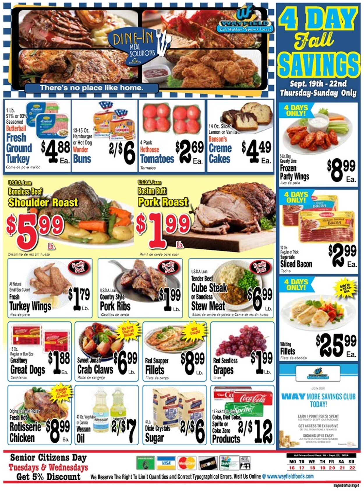 Weekly ad Wayfield 09/16/2024 - 09/22/2024