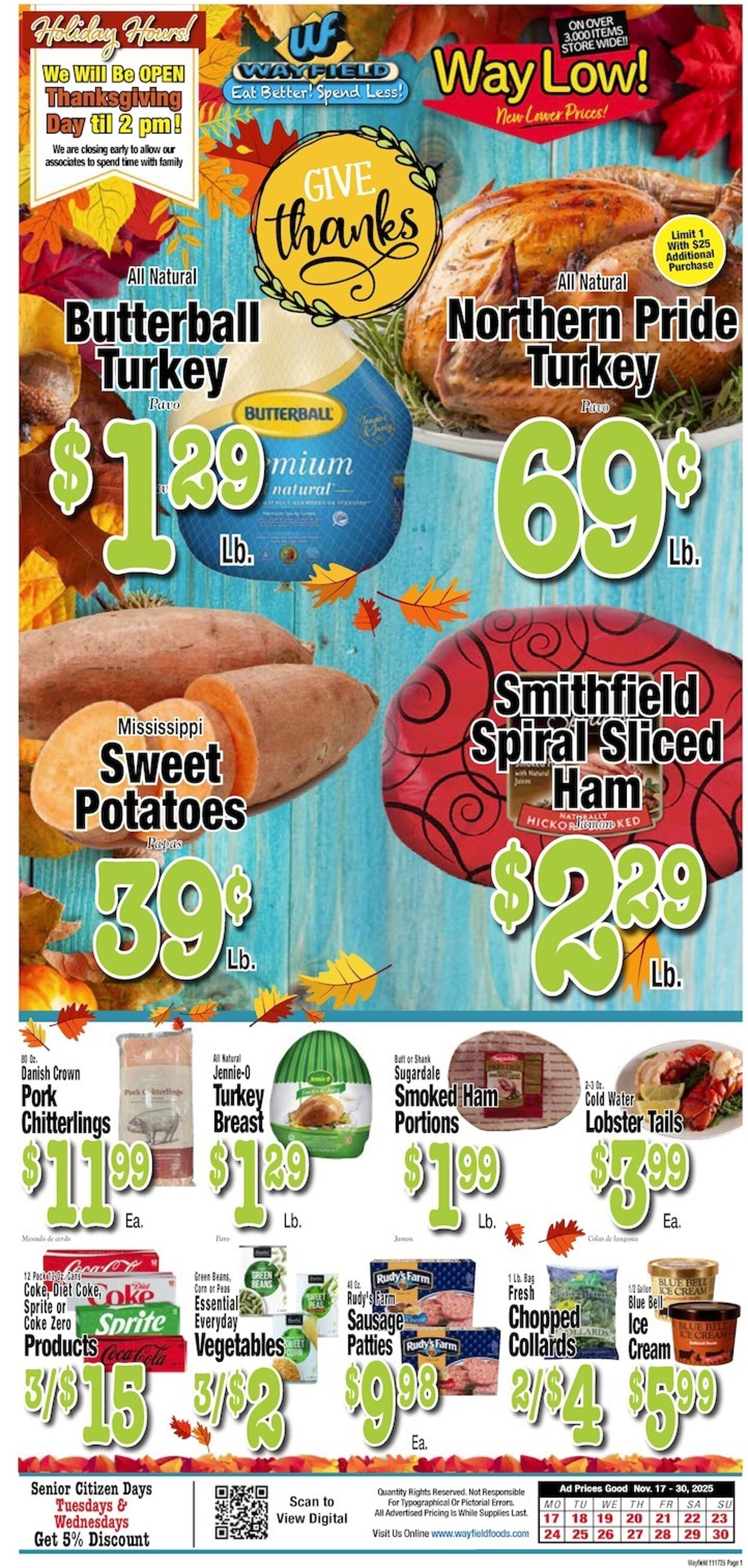 Weekly ad Wayfield 11/17/2025 - 11/30/2025