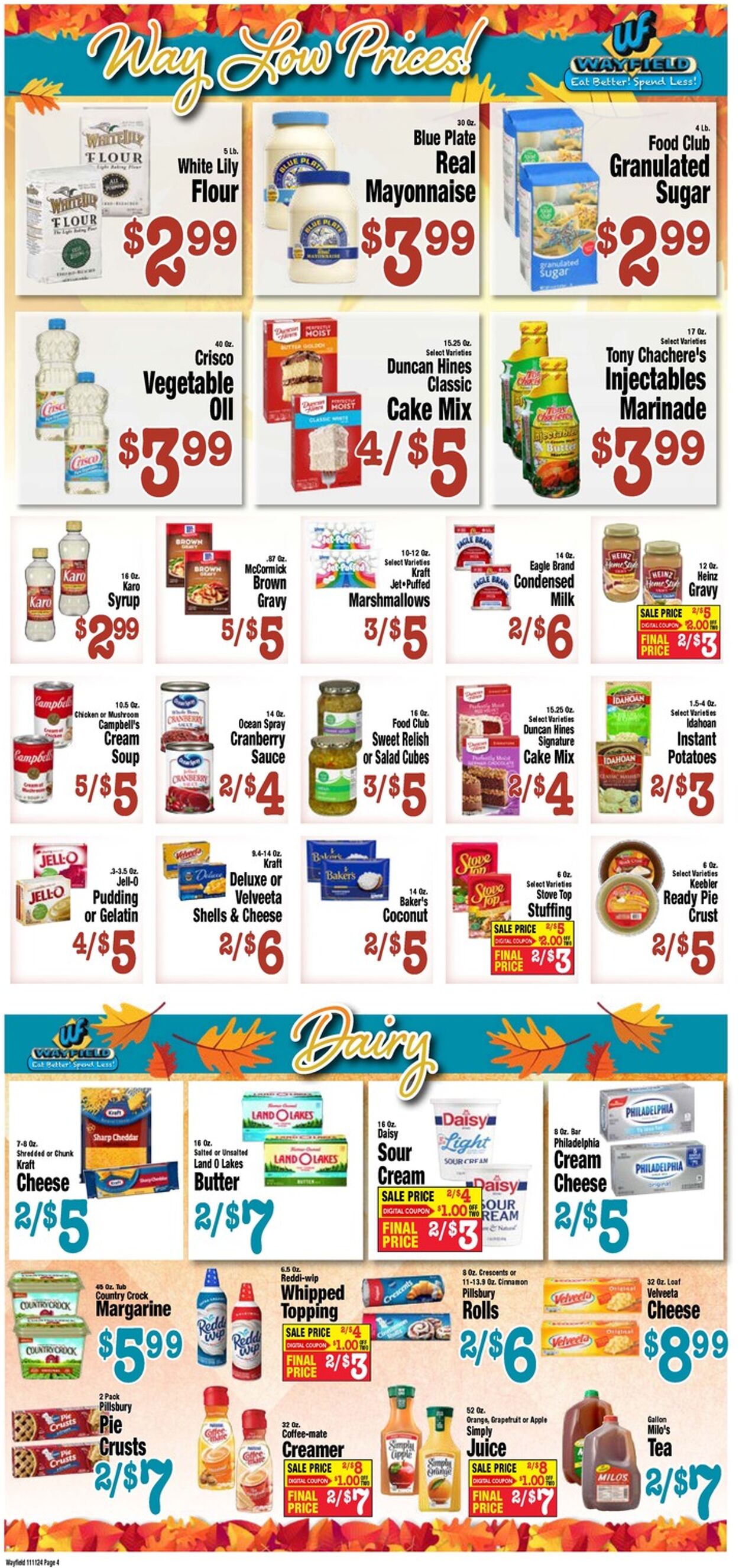 Weekly ad Wayfield 11/11/2024 - 12/01/2024