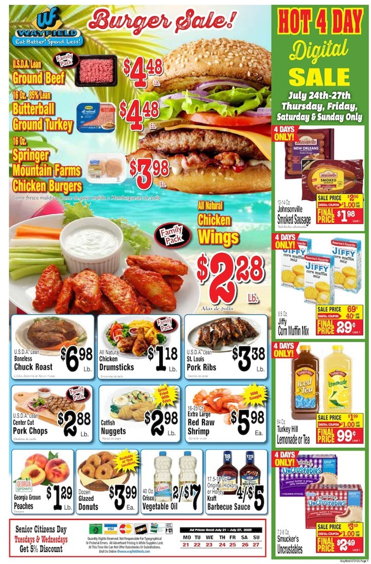 Weekly ad Wayfield 07/21/2025 - 07/27/2025