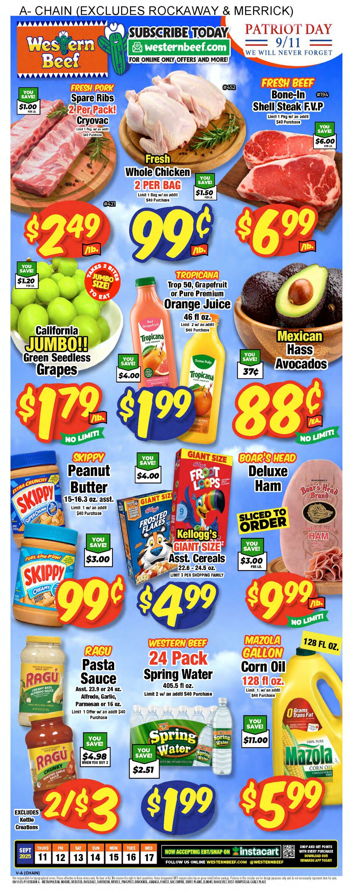 Weekly ad Western Beef 09/11/2025 - 09/17/2025