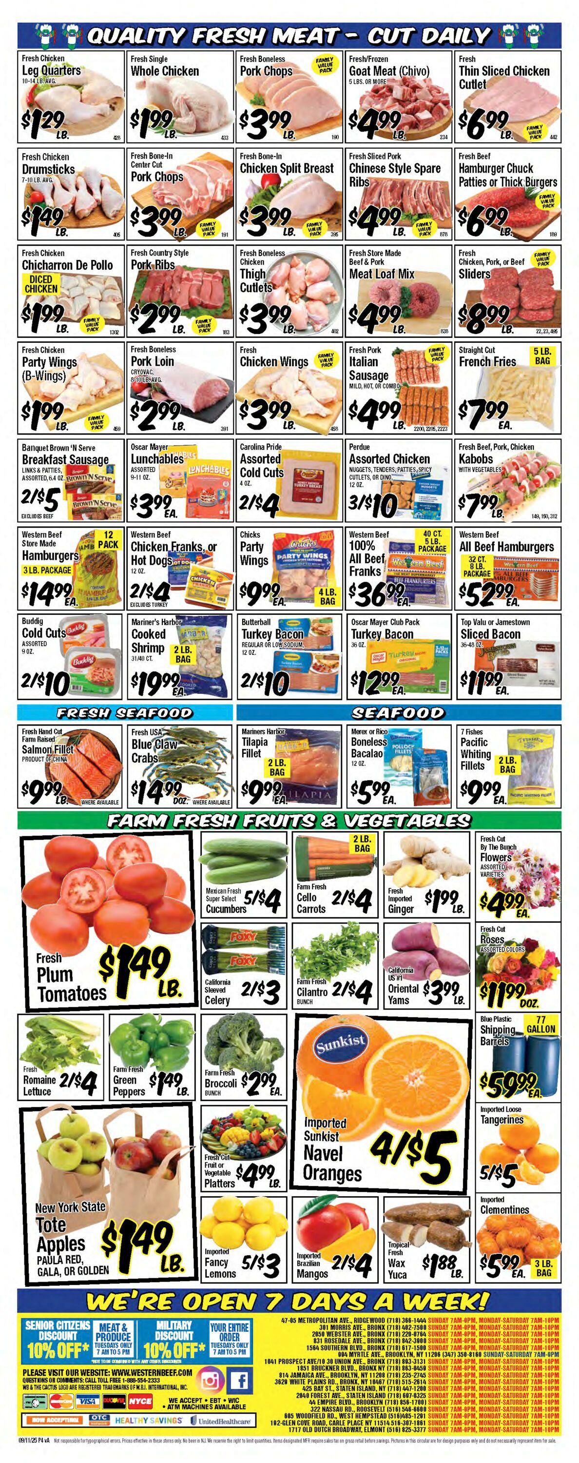 Weekly ad Western Beef 09/11/2025 - 09/17/2025