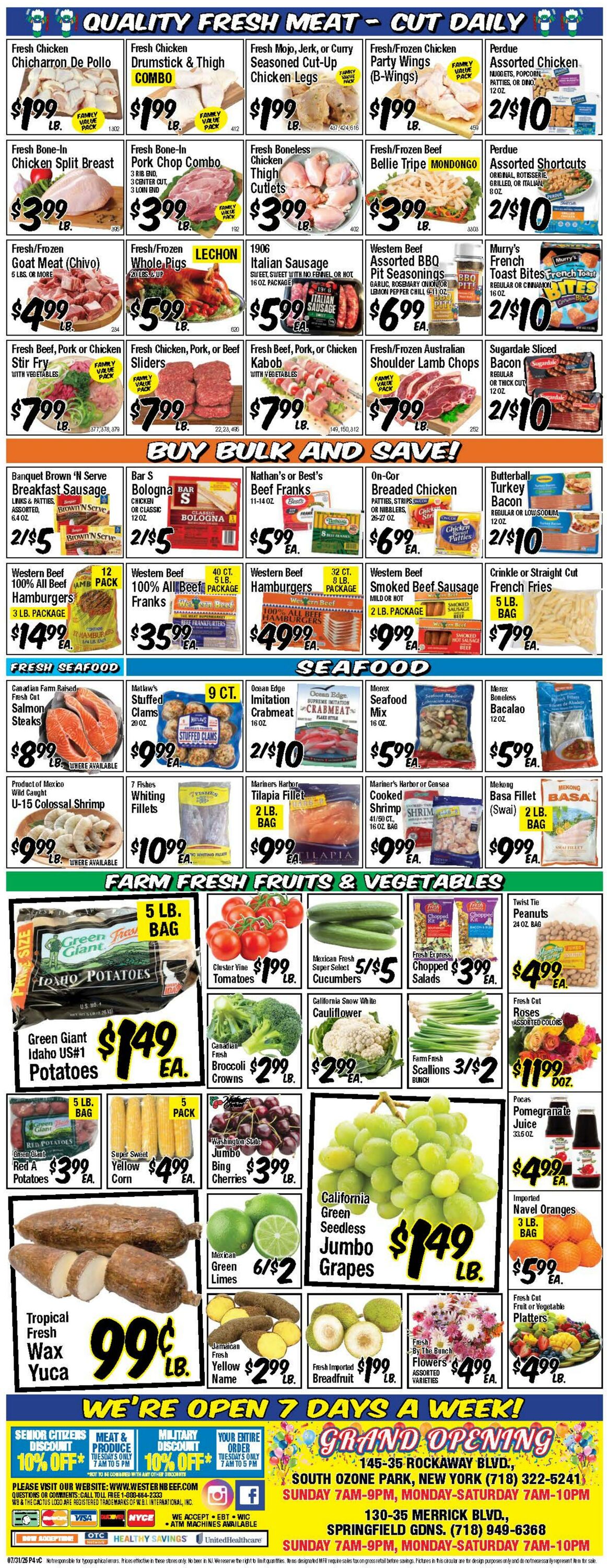 Weekly ad Western Beef 08/07/2025 - 08/13/2025