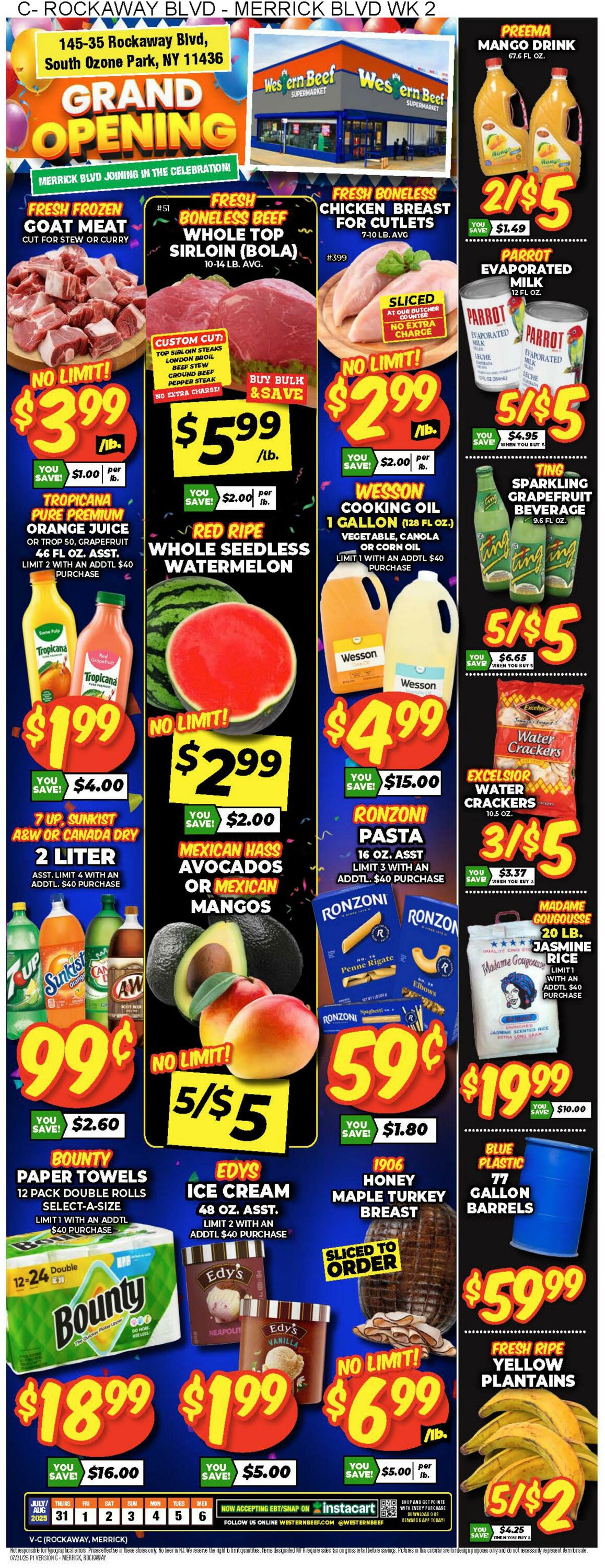 Weekly ad Western Beef 08/07/2025 - 08/13/2025