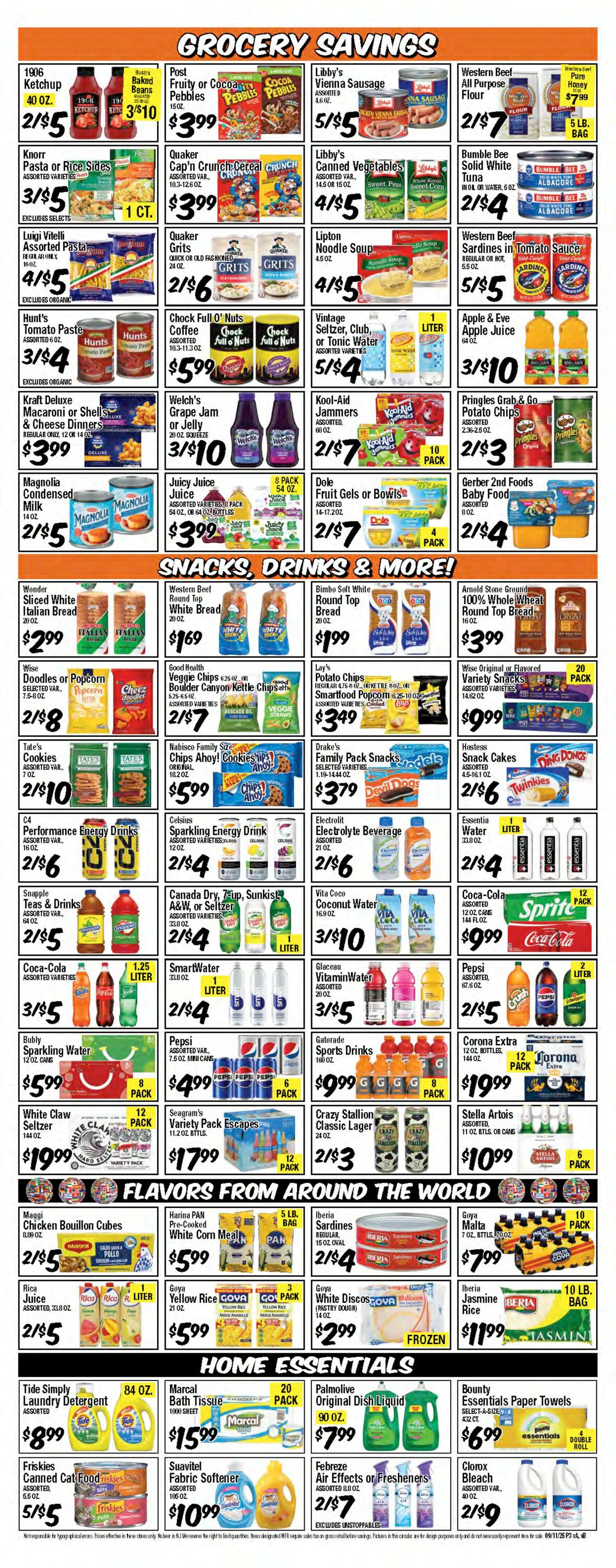 Weekly ad Western Beef 09/11/2025 - 09/17/2025
