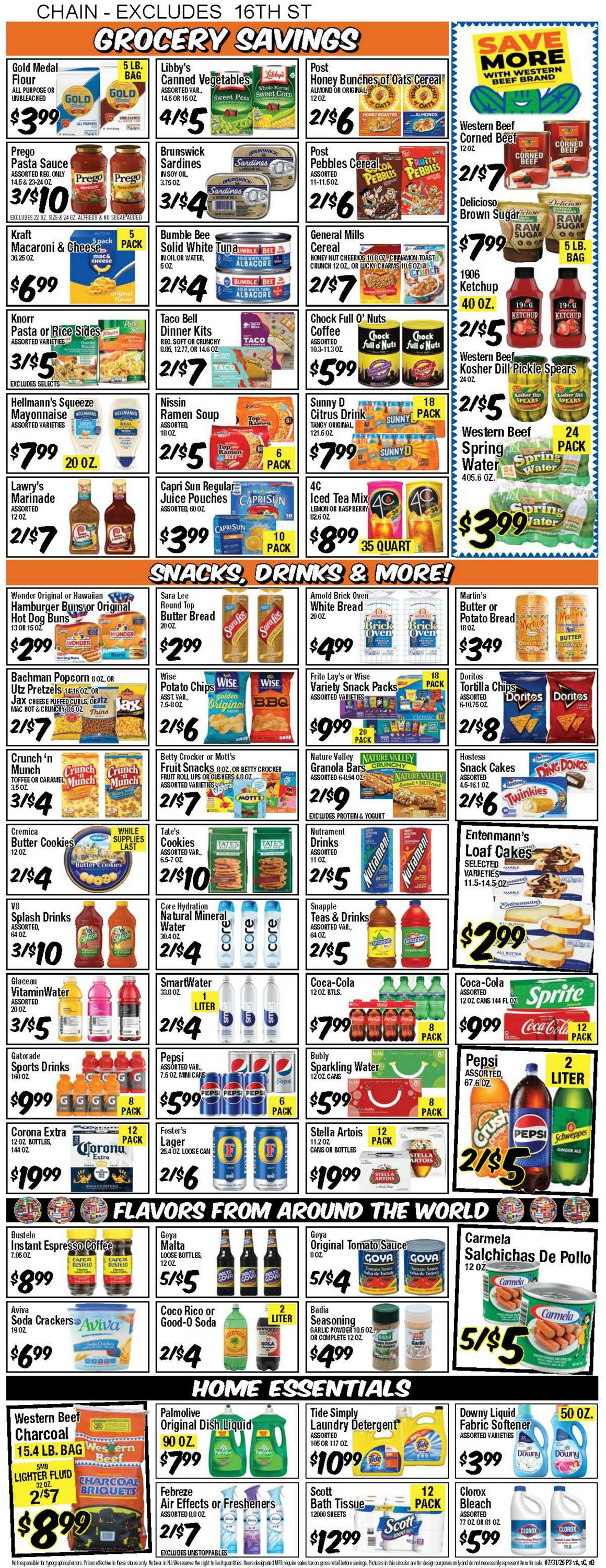 Weekly ad Western Beef 08/07/2025 - 08/13/2025
