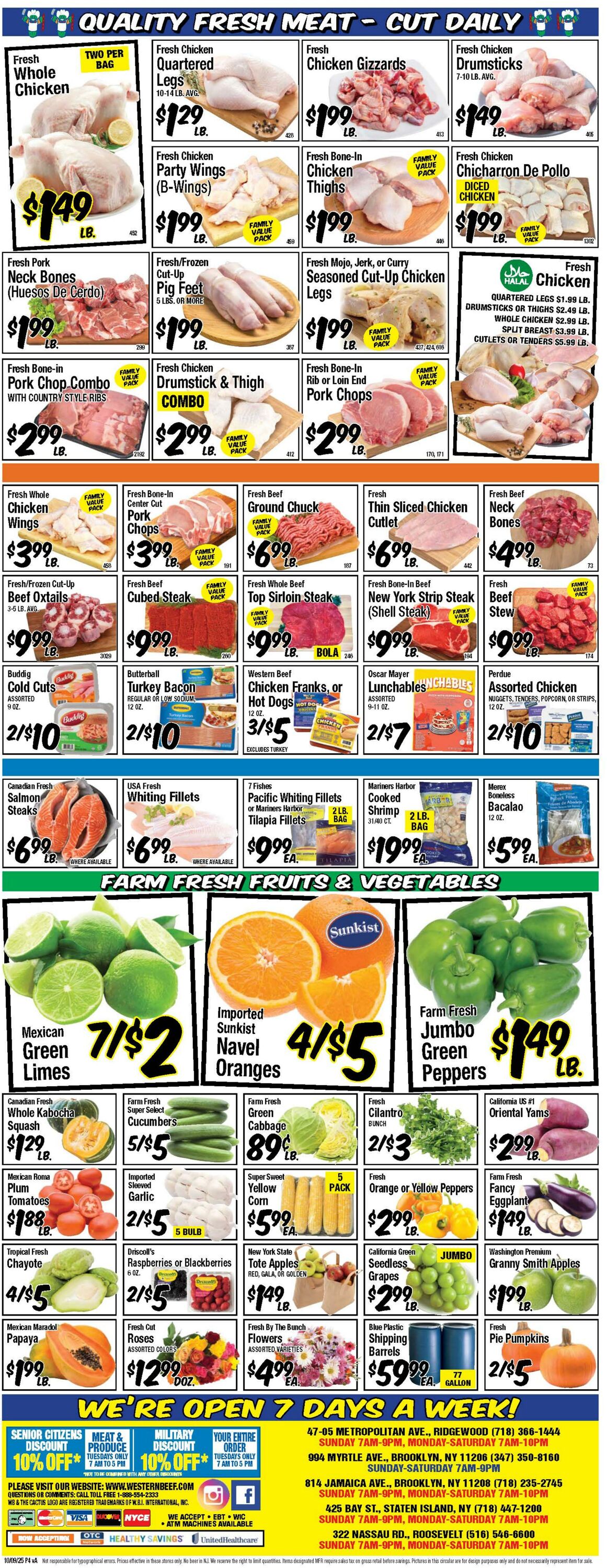 Weekly ad Western Beef 10/09/2025 - 10/15/2025