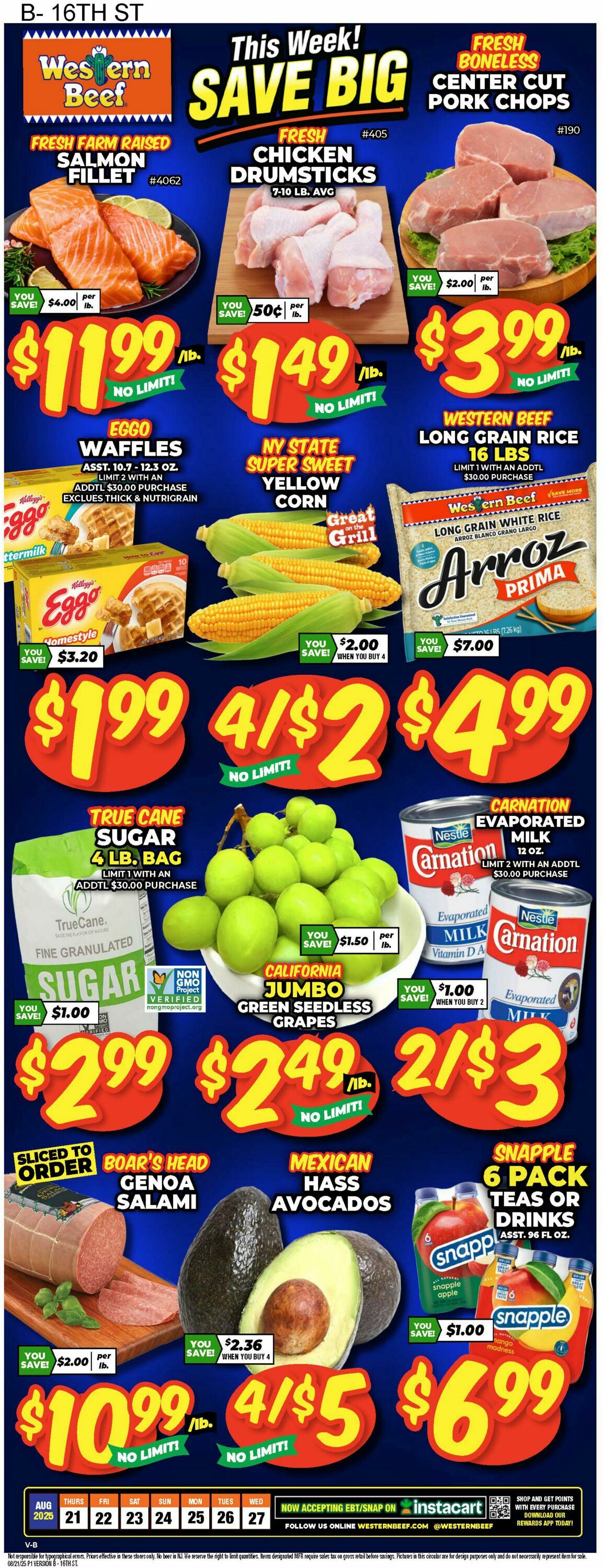 Weekly ad Western Beef 08/21/2025 - 08/27/2025