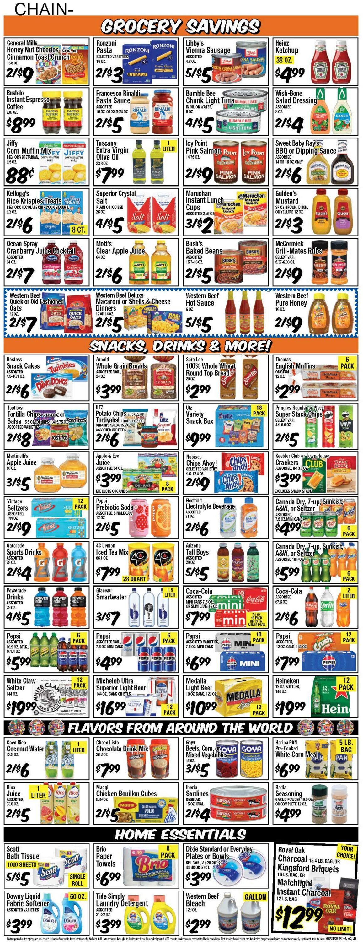 Weekly ad Western Beef 08/21/2025 - 08/27/2025