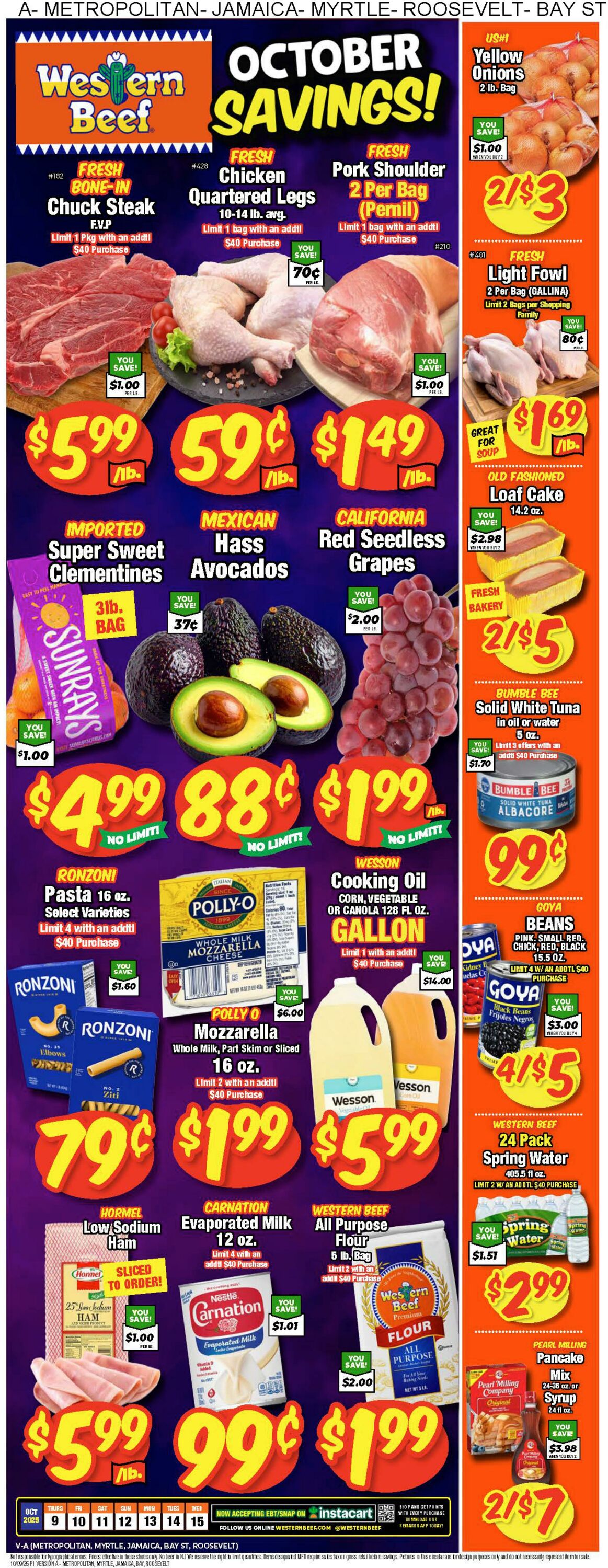 Weekly ad Western Beef 10/09/2025 - 10/15/2025