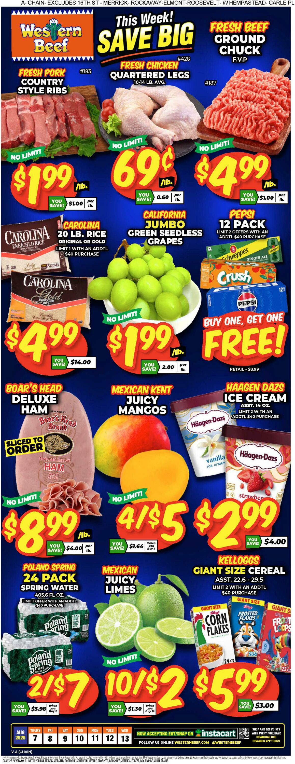 Weekly ad Western Beef 08/14/2025 - 08/20/2025
