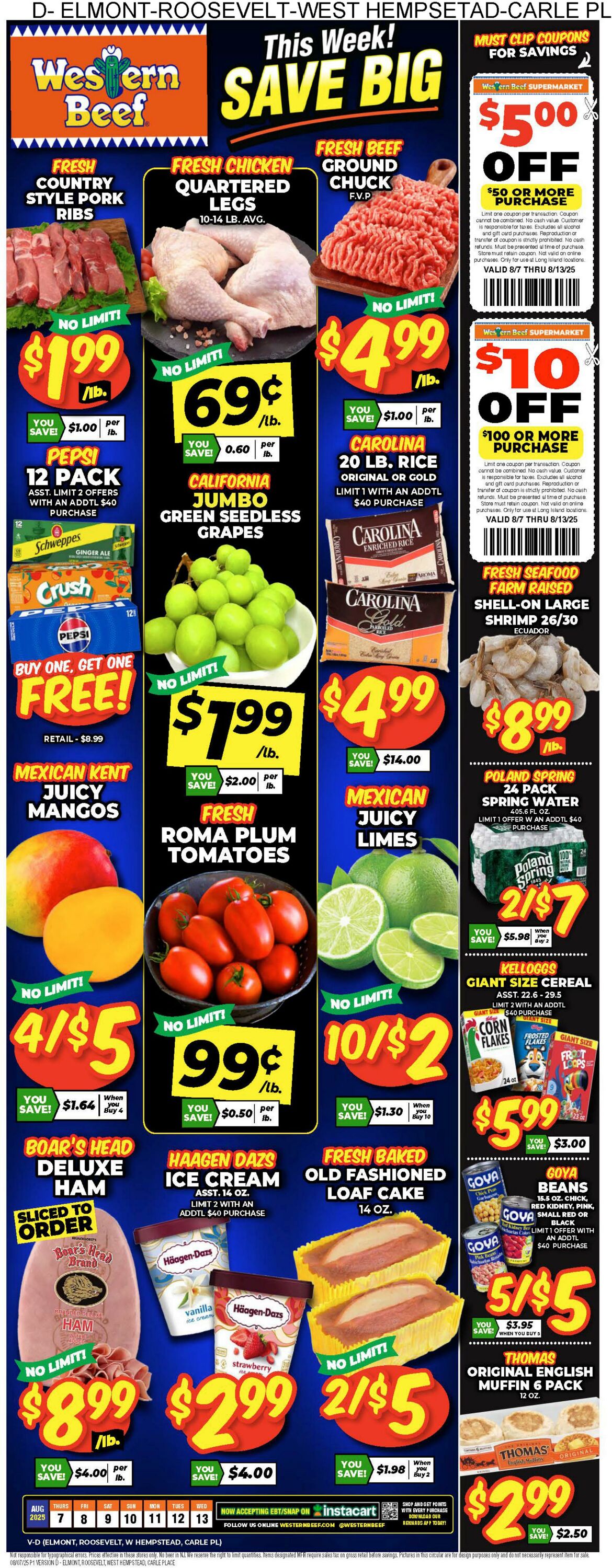 Weekly ad Western Beef 08/14/2025 - 08/20/2025