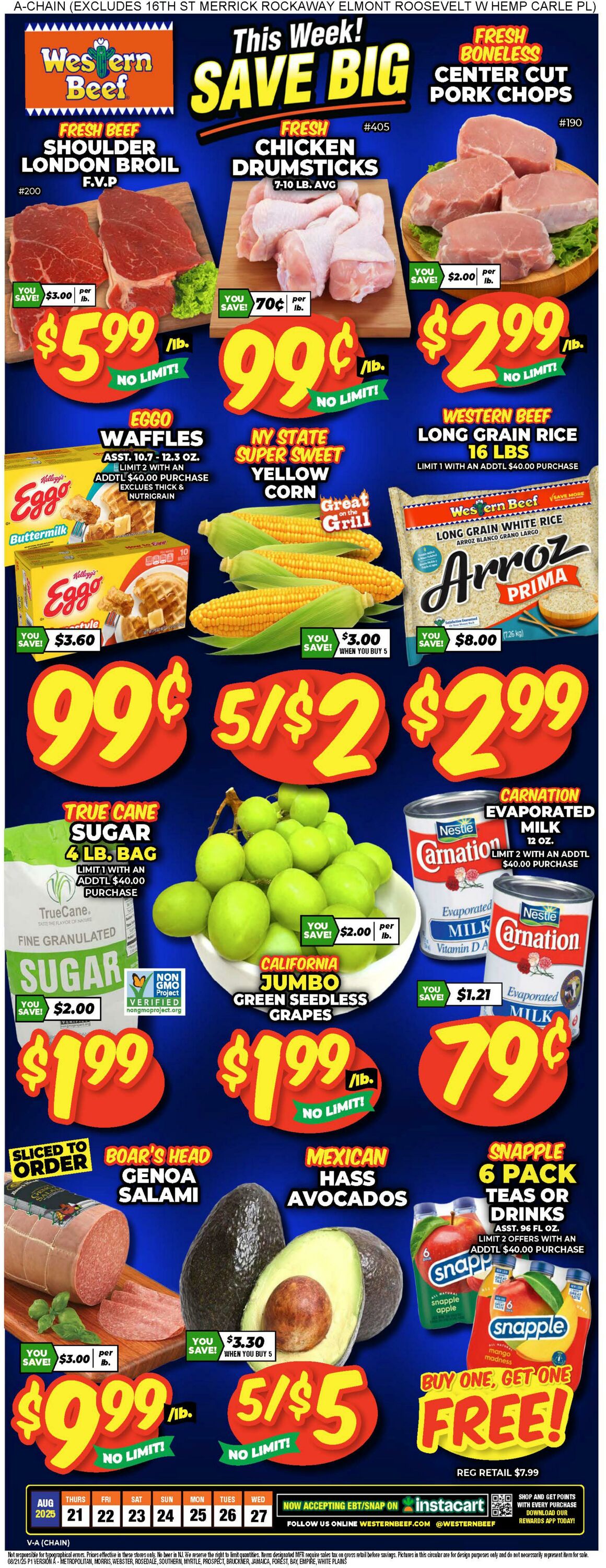 Weekly ad Western Beef 08/21/2025 - 08/27/2025
