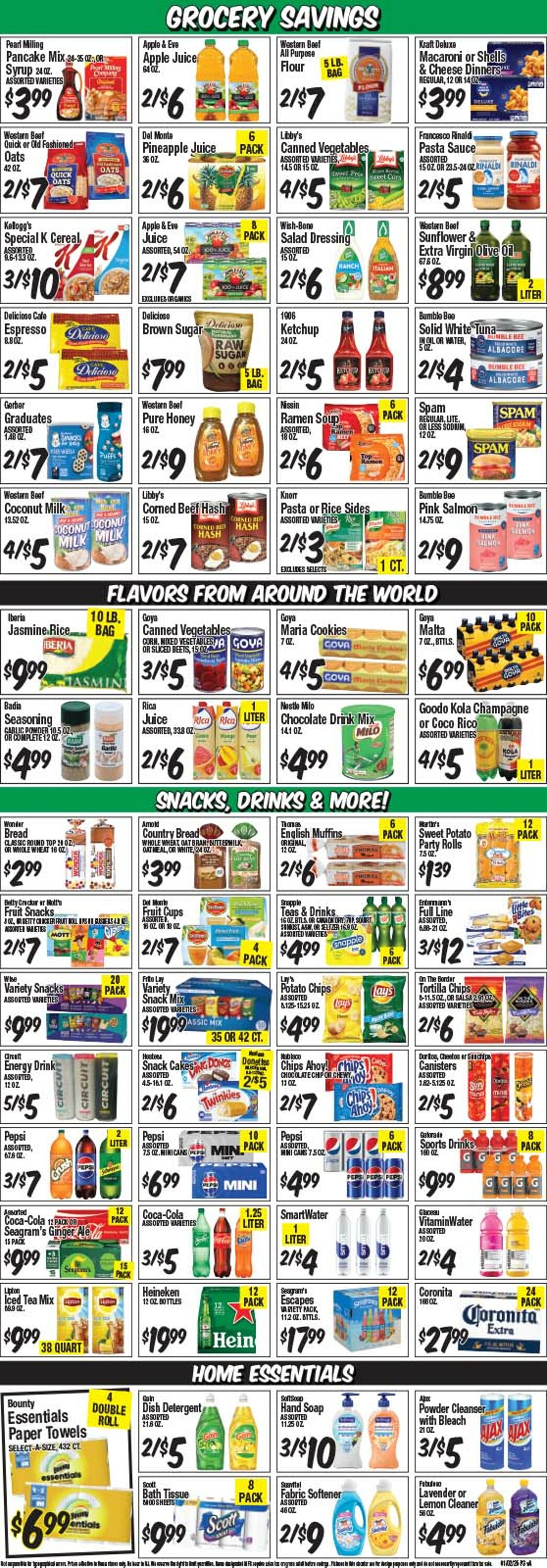 Weekly ad Western Beef 01/02/2025 - 01/08/2025