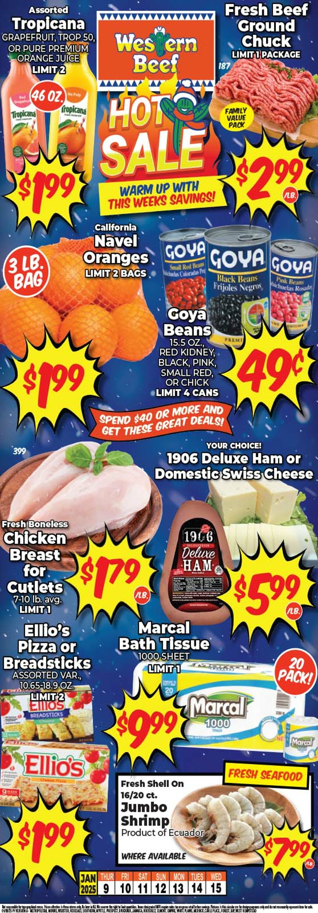 Weekly ad Western Beef 01/09/2025 - 01/15/2025