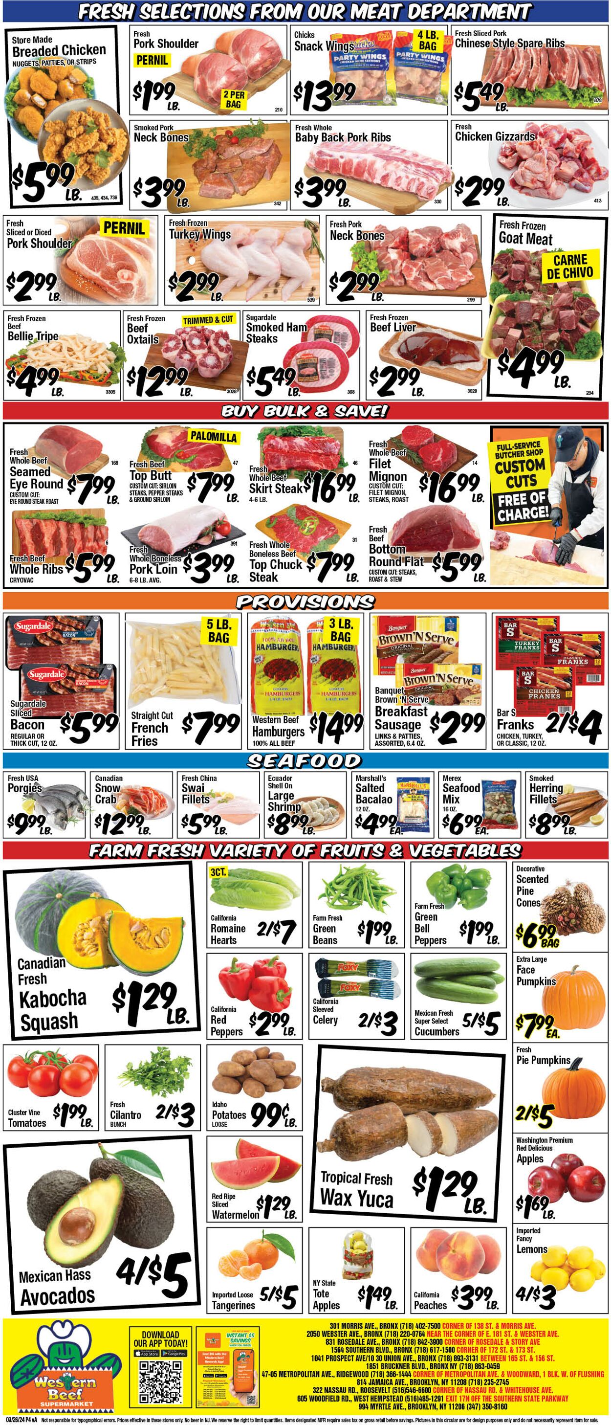 Weekly ad Western Beef 09/26/2024 - 10/02/2024