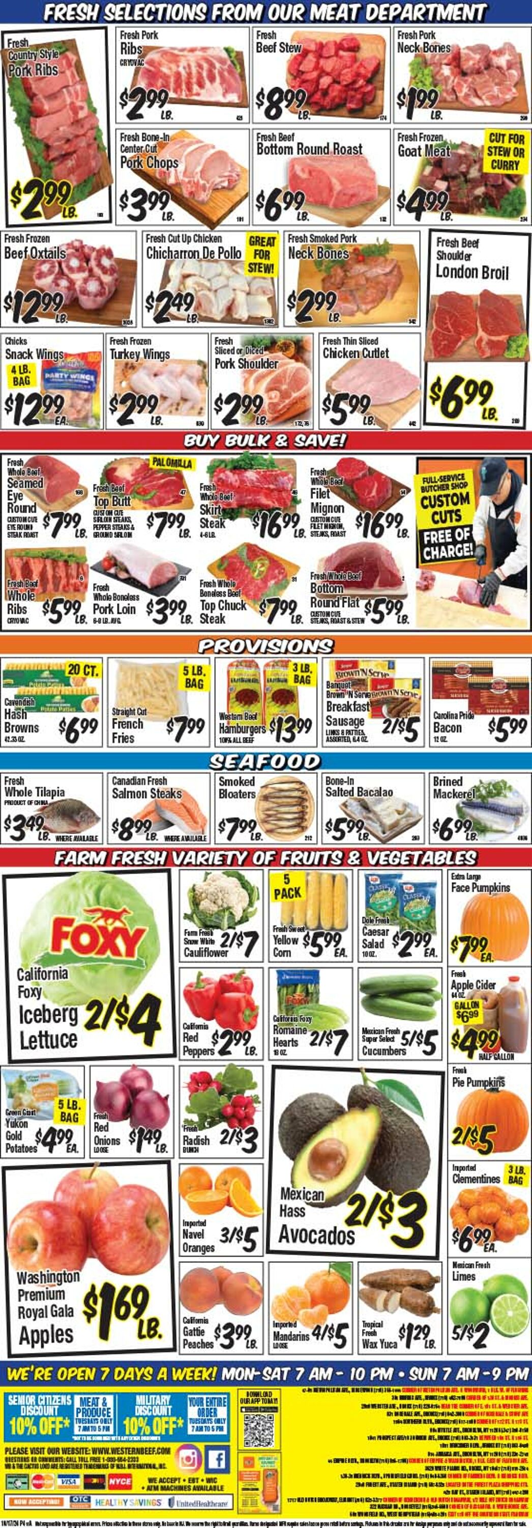 Weekly ad Western Beef 10/17/2024 - 10/23/2024