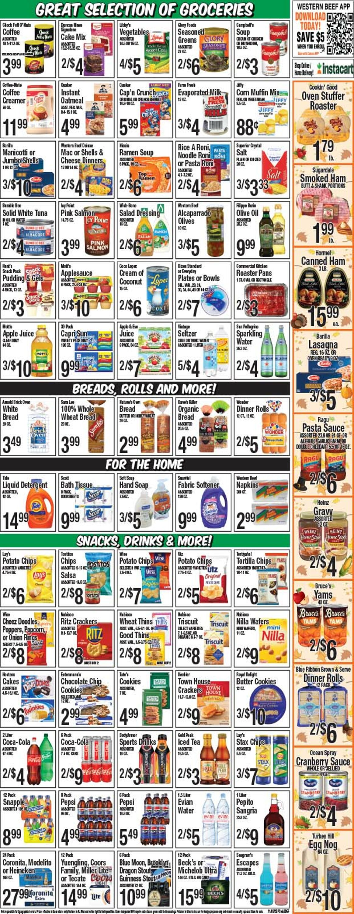 Weekly ad Western Beef 11/16/2023 - 11/22/2023