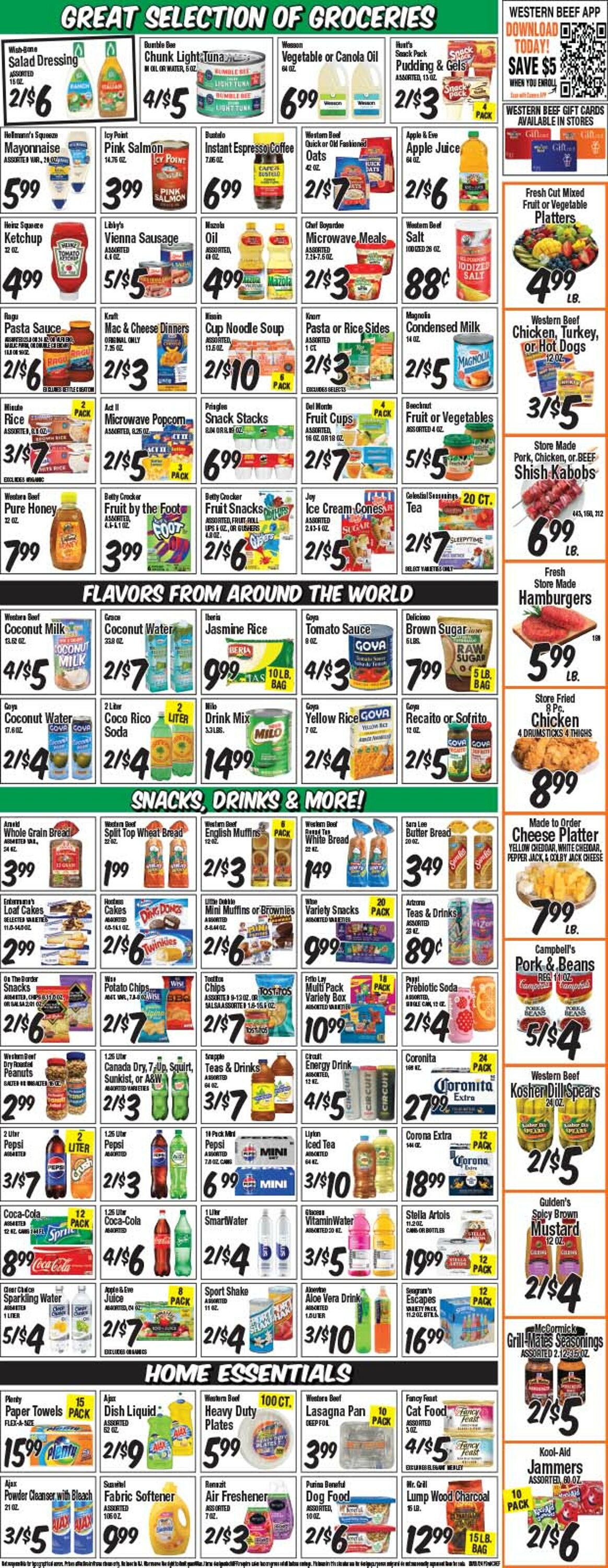 Weekly ad Western Beef 08/01/2024 - 08/07/2024