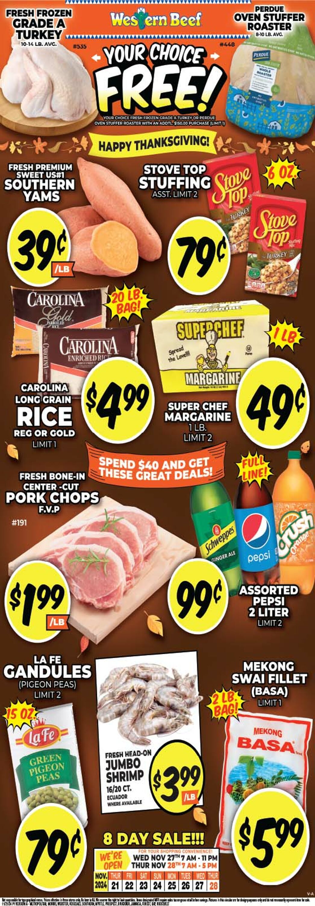 Weekly ad Western Beef 11/21/2024 - 11/27/2024