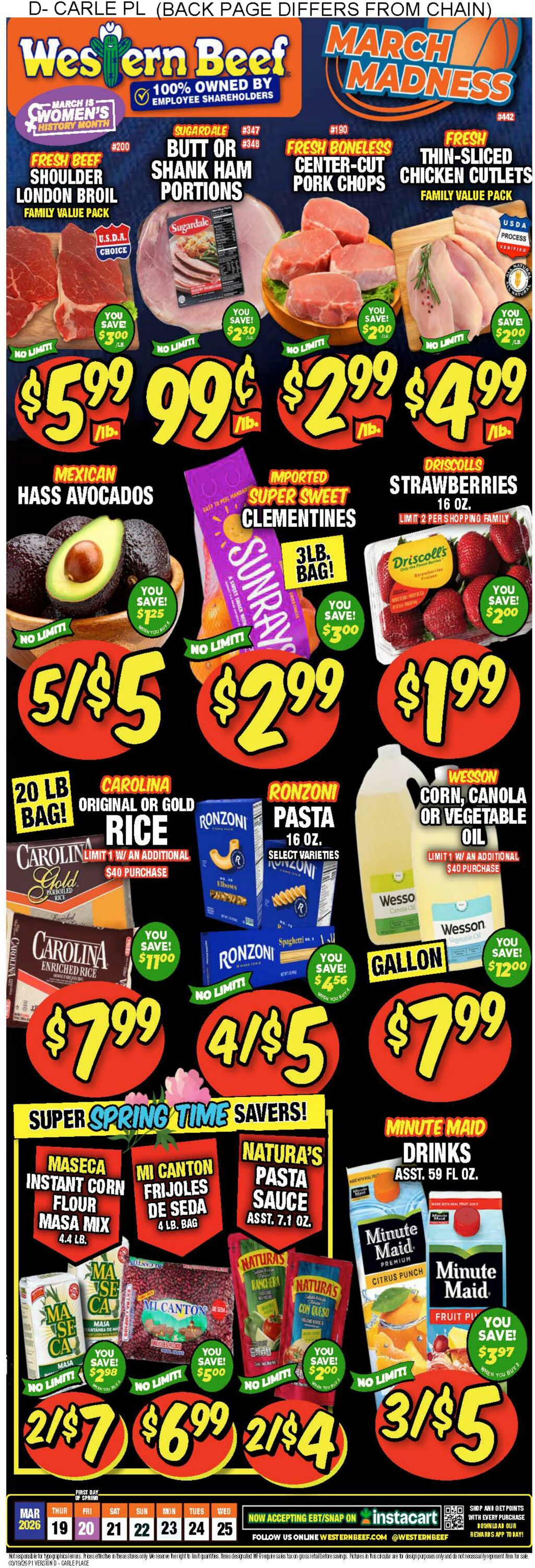Weekly ad Western Beef 03/19/2026 - 03/25/2026
