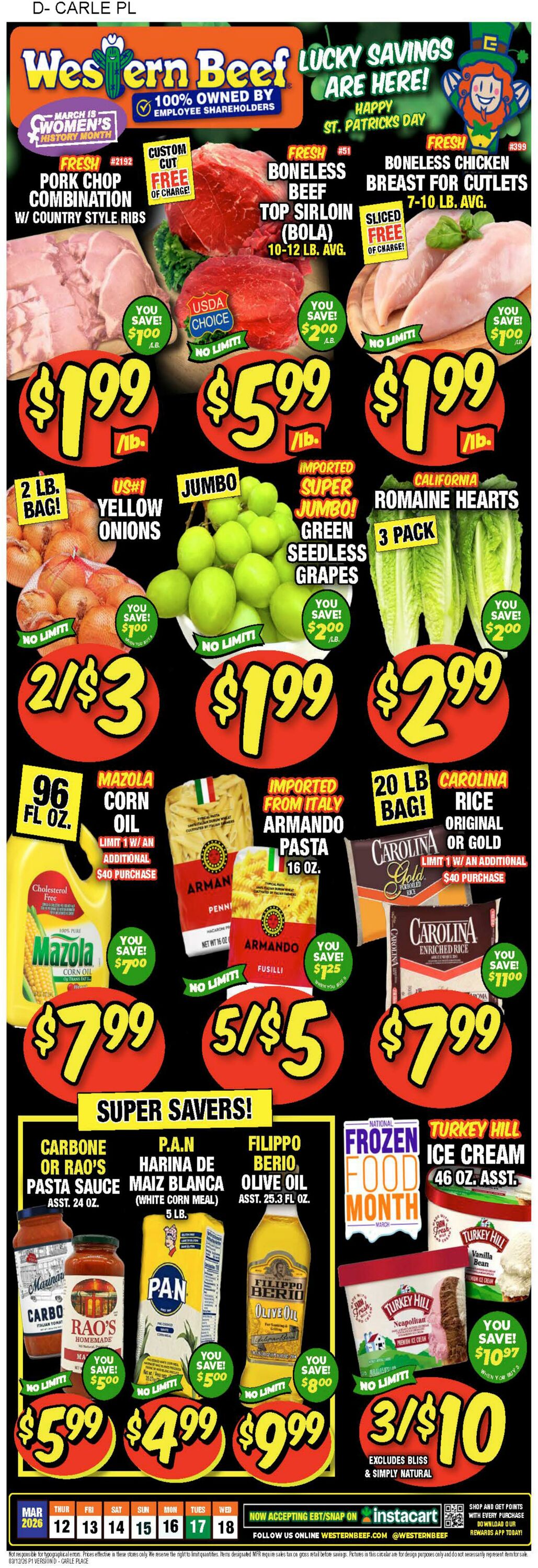 Weekly ad Western Beef 03/12/2026 - 03/18/2026
