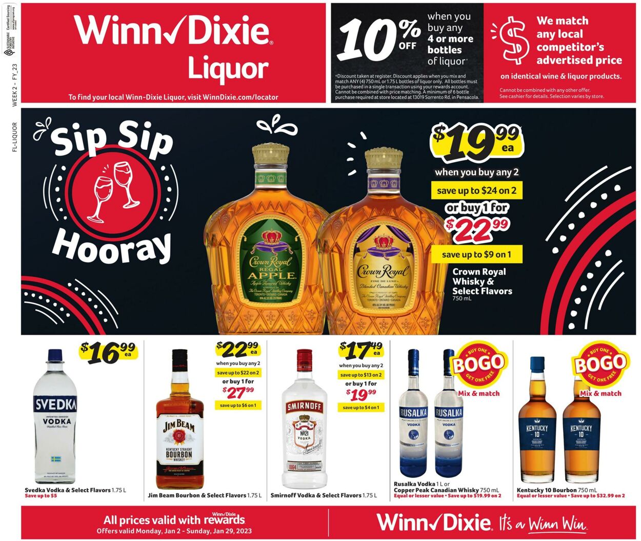 Weekly ad Winn-Dixie 01/02/2023 - 01/29/2023