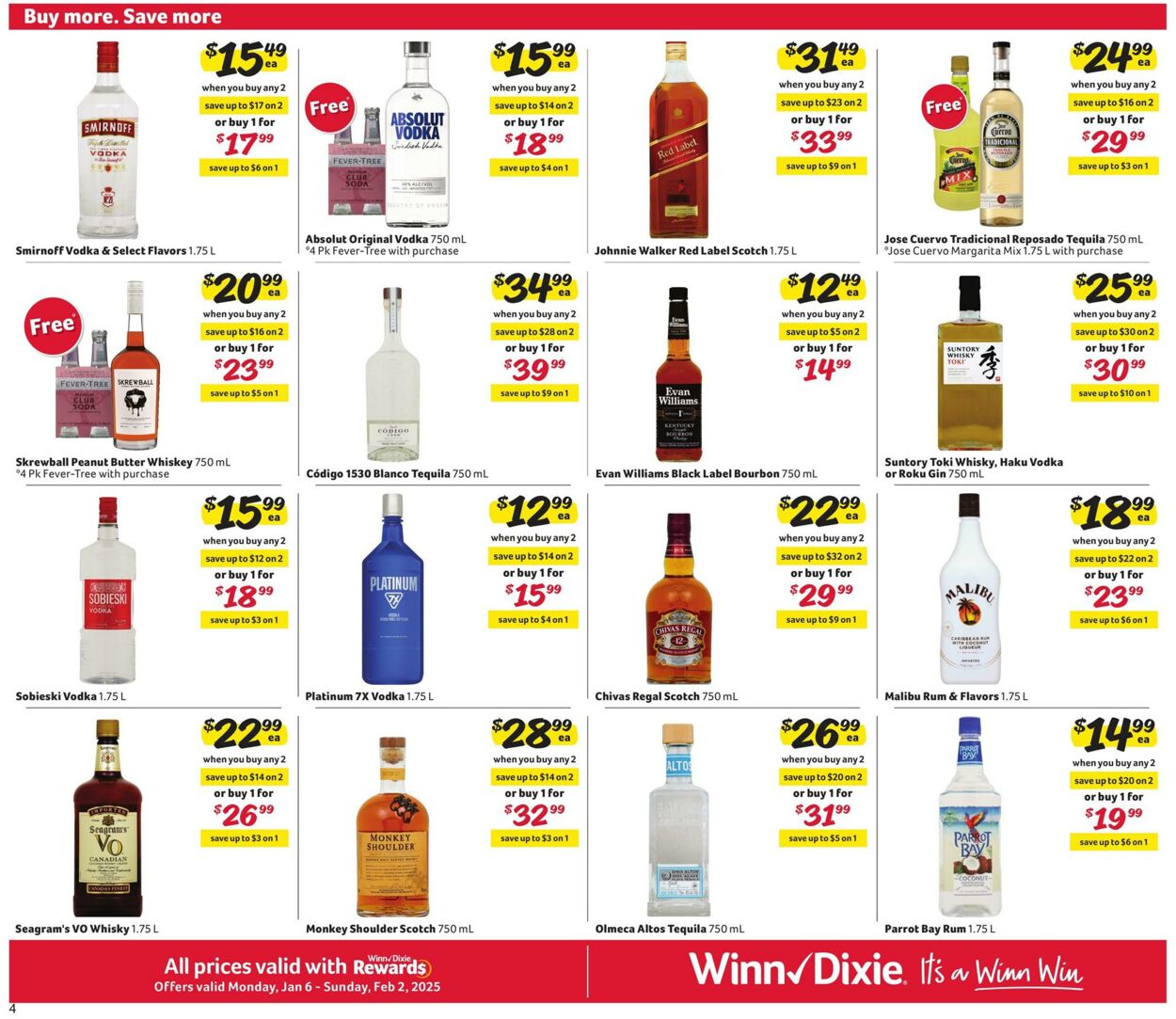 Weekly ad Winn-Dixie 01/06/2025 - 02/02/2025