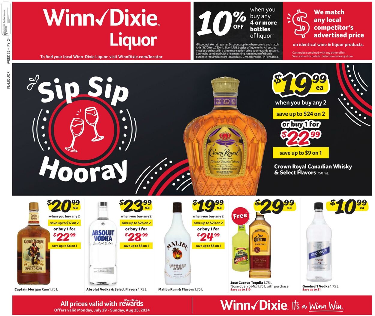 Weekly ad Winn-Dixie 07/29/2024 - 08/25/2024