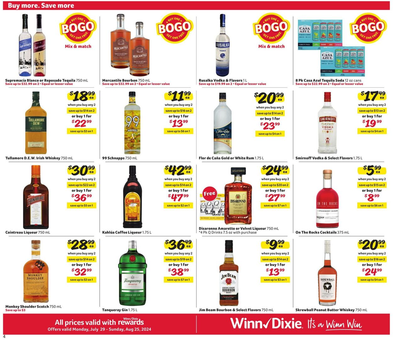 Weekly ad Winn-Dixie 07/29/2024 - 08/25/2024